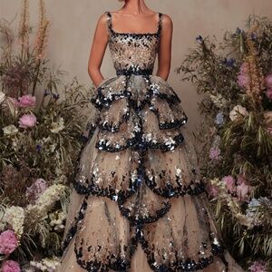 Elegant Sequin Sleeveless Evening Gown (never been worn)